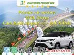 Car rental Cam Ranh <=> Da Nang (private car with driver)